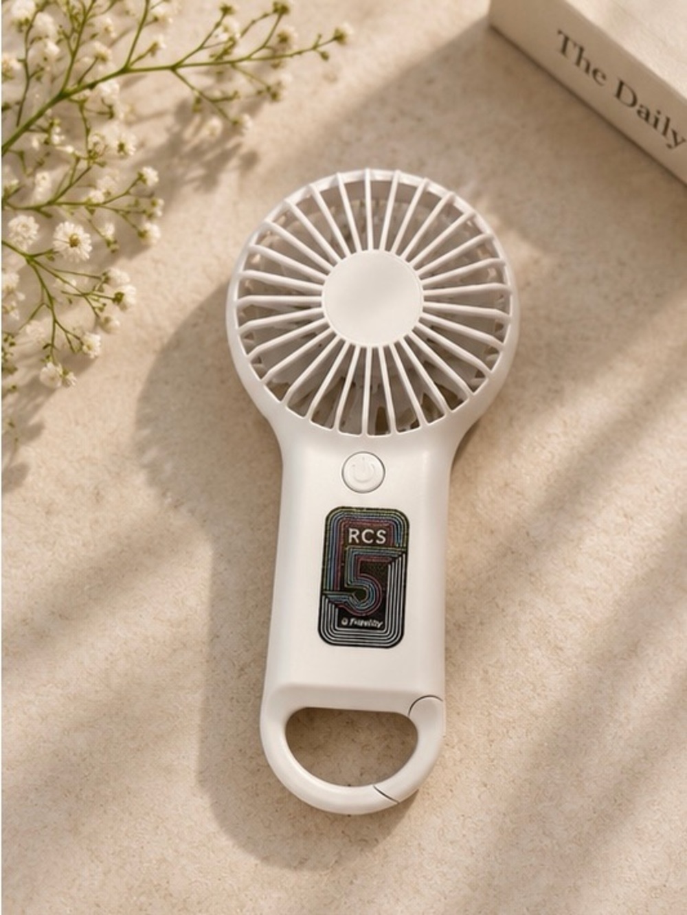 NEW White Portable Handheld Fan - Compact Personal Cooling